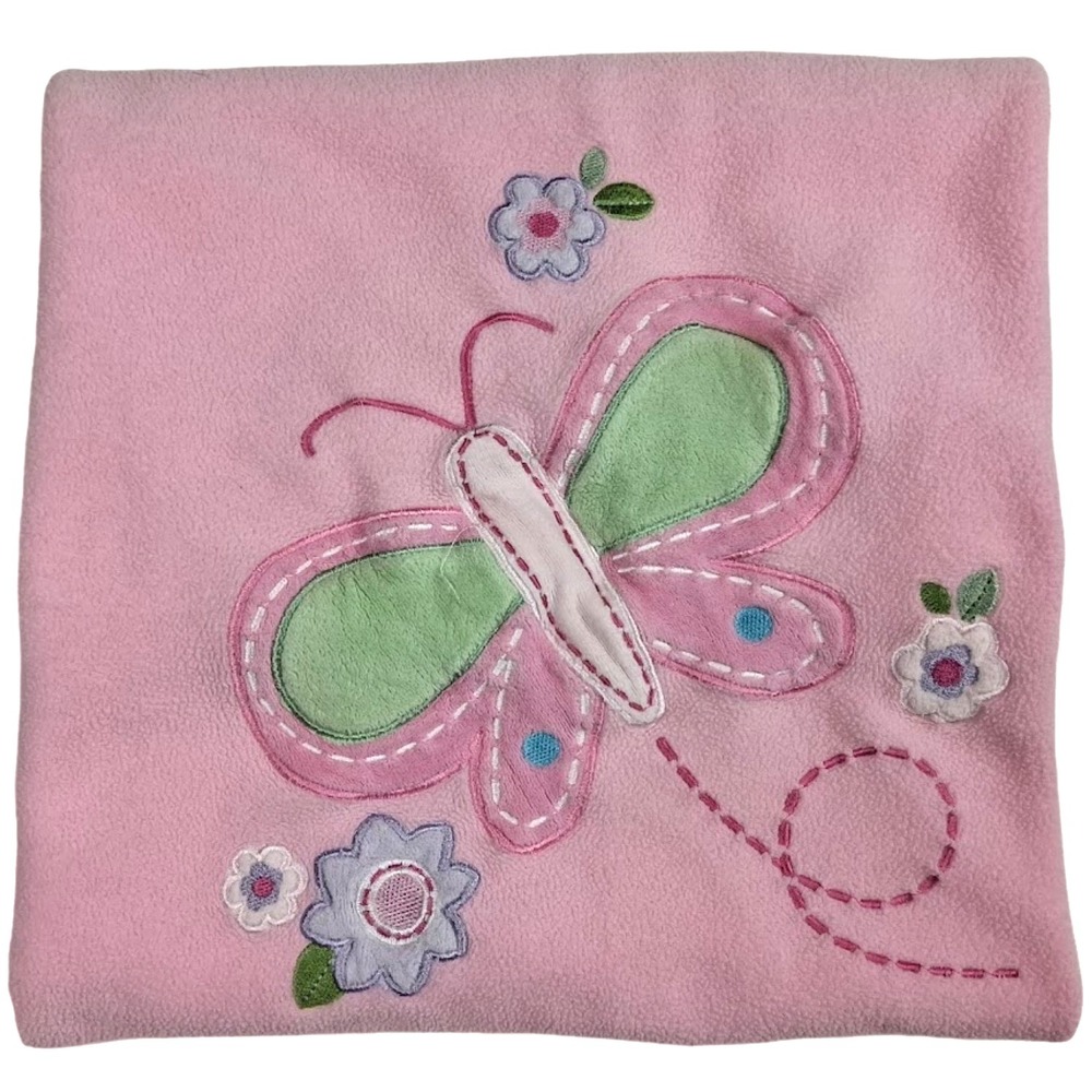 Garanimals Pink Butterfly Flower Baby Blanket Girl Soft Fleece Walmart Security
